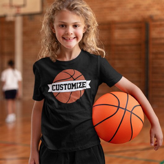 Basketball-Spieler der Mädchen - Benutzerdefiniert T-Shirt