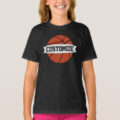 Basketball-Spieler der Mädchen - Benutzerdefiniert T-Shirt (Vorderseite)