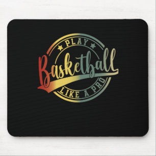 Basketball-Spieler Fächer Uni Basketballtrainer Mousepad