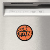 Basketball-Spieler Fan orange Ball Magnet (In Situ (Geschirrspüler))