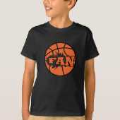 Basketball-Spieler Fan orange Ball T-Shirt (Vorderseite)