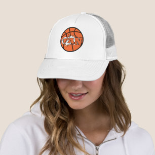 Basketball-Spieler Fan orange Ball Truckerkappe