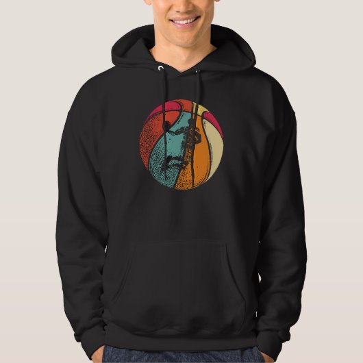 Basketball-Spieler-Geschenk-Idee| Retro Hoodie (Vorderseite)