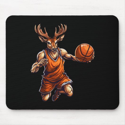 Basketball-Spieler Hirsch Mousepad (Vorne)