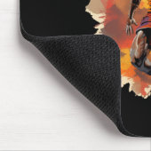 Basketball-Spieler im Kunstdesign 1 Mousepad (Ecke)