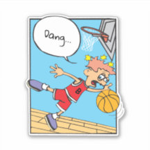 Basketball-Spieler individuell geschnitten Vinyl S