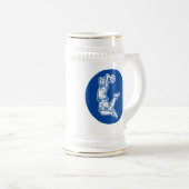 Basketball-Spieler macht Slam Dunk Light Design Bierglas (VorderseiteRechts)