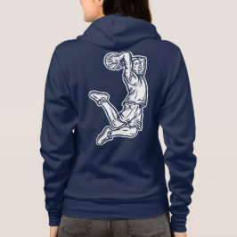 Basketball-Spieler macht Slam Dunk Light Design Hoodie