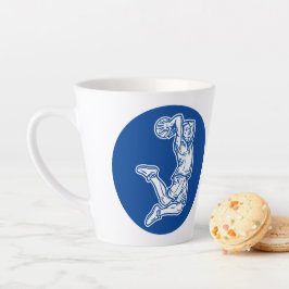 Basketball-Spieler macht Slam Dunk Light Design Milchtasse