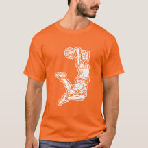 Basketball-Spieler macht Slam Dunk Light Design