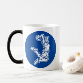 Basketball-Spieler macht Slam Dunk Light Design Verwandlungstasse