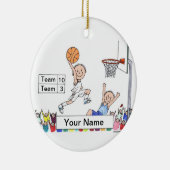 Basketball-Spieler - Männlich Keramikornament (Rechts)