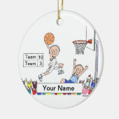 Basketball-Spieler - Männlich Keramikornament (Links)