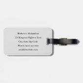 Basketball-Spieler - Minimalistischer geometrische Gepäckanhänger (Rückseite horizontal)