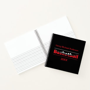 Basketball-Spieler - Minimalistischer geometrische Notizblock