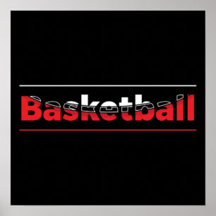 Basketball-Spieler - Minimalistischer geometrische Poster