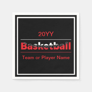 Basketball-Spieler - Minimalistischer geometrische Serviette