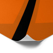 Basketball-Spieler mit Afro-Poster Poster (Ecke)