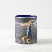 Basketball-Spieler mit Feuerschieber Dunk #2 Tasse (Zentrum)