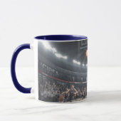 Basketball-Spieler mit Feuerschieber Dunk #3 Tasse (Links)