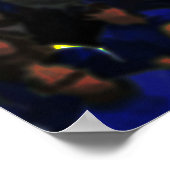 Basketball-Spieler mit Ihrem Namen und Ihrer Numme Poster (Ecke)