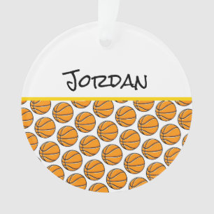 Basketball-Spieler Name Sportschuhe Balls Spaß Ornament