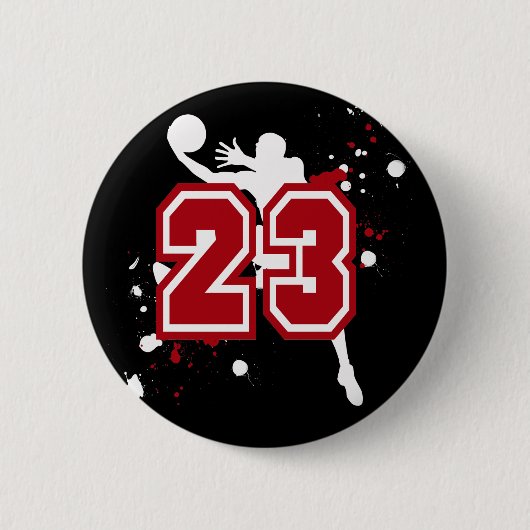 BASKETBALL-SPIELER NR. 23 BUTTON (Vorderseite)