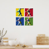 Basketball-Spieler-Poster Poster (Küche)