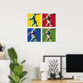 Basketball-Spieler-Poster Poster (Heimbüro)