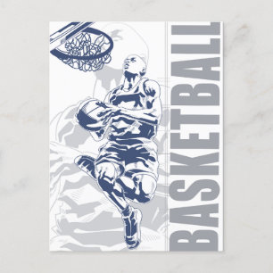 Basketball-Spieler Postkarte