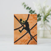 Basketball-Spieler Postkarte (Stehend Vorderseite)