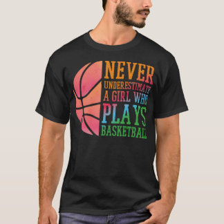 Basketball Spieler Retro Basketball Geschenk Fraue T-Shirt