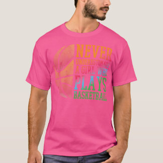 Basketball Spieler Retro Basketball Geschenk Fraue T-Shirt