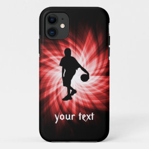 Basketball-Spieler, rot iPhone 11 Hülle