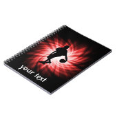 Basketball-Spieler, rot Notizblock (Linke Seite)