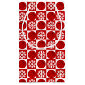 Basketball Spieler Rot und Weiß Weihnachten Kleine Geschenktüte (Rückseite)