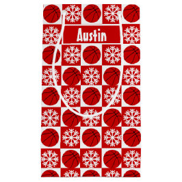 Basketball Spieler Rot und Weiß Weihnachten Kleine Geschenktüte