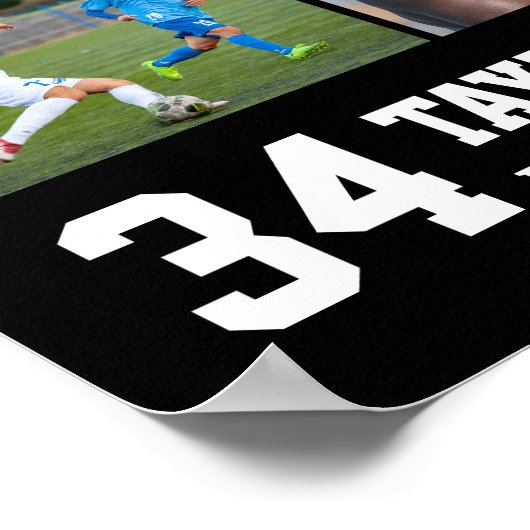 Basketball Spieler Senior Sports Team FotoCollage Poster (Ecke)