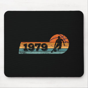 Basketball-Spieler-Spiel Vintag Geboren 1979 Gebur Mousepad