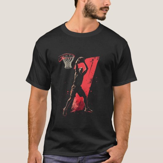 Basketball-Spieler T-Shirt (Vorderseite)