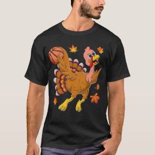Basketball Spieler Türkei Tag Sonniger Erntedank T-Shirt