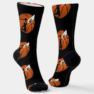 Basketball-Spieler und Hoop Socken
