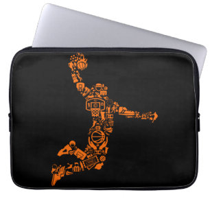 Basketball-Spieler Vintager Sportler Laptopschutzhülle