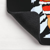 Basketball-Spieler Weihnachtsmann Mousepad (Ecke)