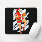 Basketball-Spieler Weihnachtsmann Mousepad (Mit Mouse)