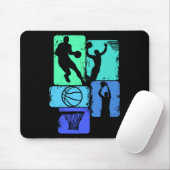 Basketball Spielerboys Kinder Männer (2) Mousepad (Mit Mouse)