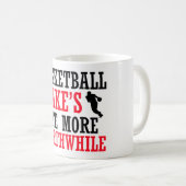 Basketball-Spielerentwurf Kaffeetasse (VorderseiteRechts)