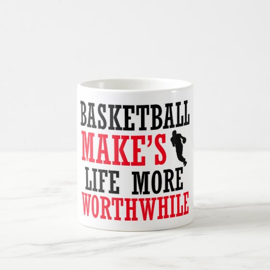 Basketball-Spielerentwurf Kaffeetasse (Mittel)