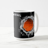 Basketball-Spielergeschenk Kaffeetasse (VorderseiteRechts)