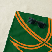 Basketball-Spielername Coach Green Sports Strandtuch (Beispiel)